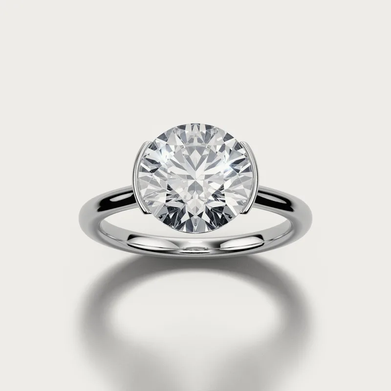 Half Bezel Solitaire