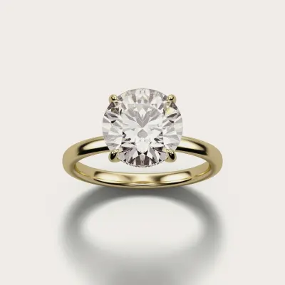 Hidden Halo in yellow gold
