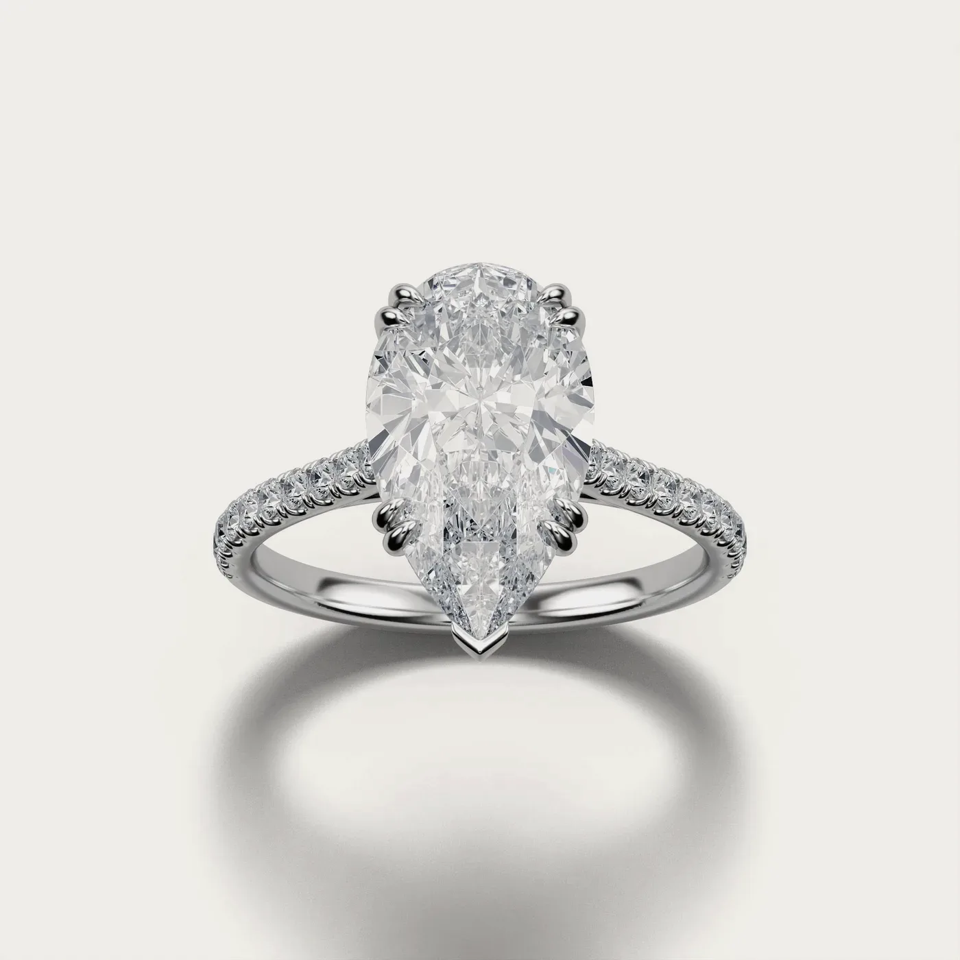 Pavé Solitaire — pear, one build of many