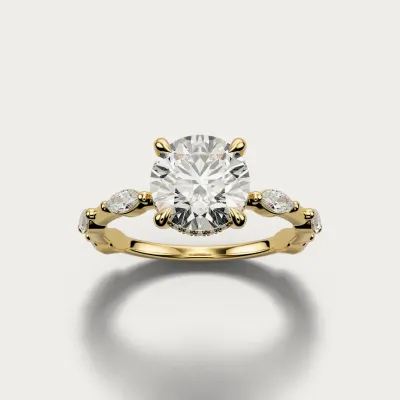 Marquise Shank in yellow gold