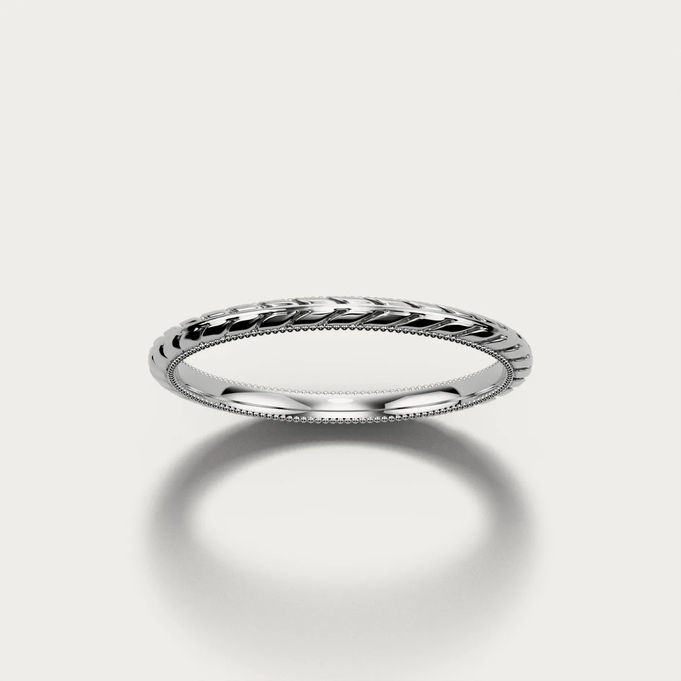 WB17, rope in white gold, three-quarter view